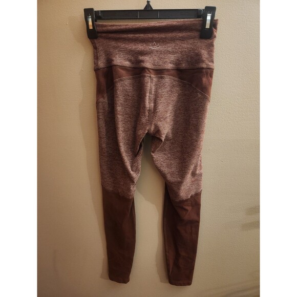 Beyond Yoga High Rise Color Block Leggings Brick Brown Size S - Picture 3 of 5